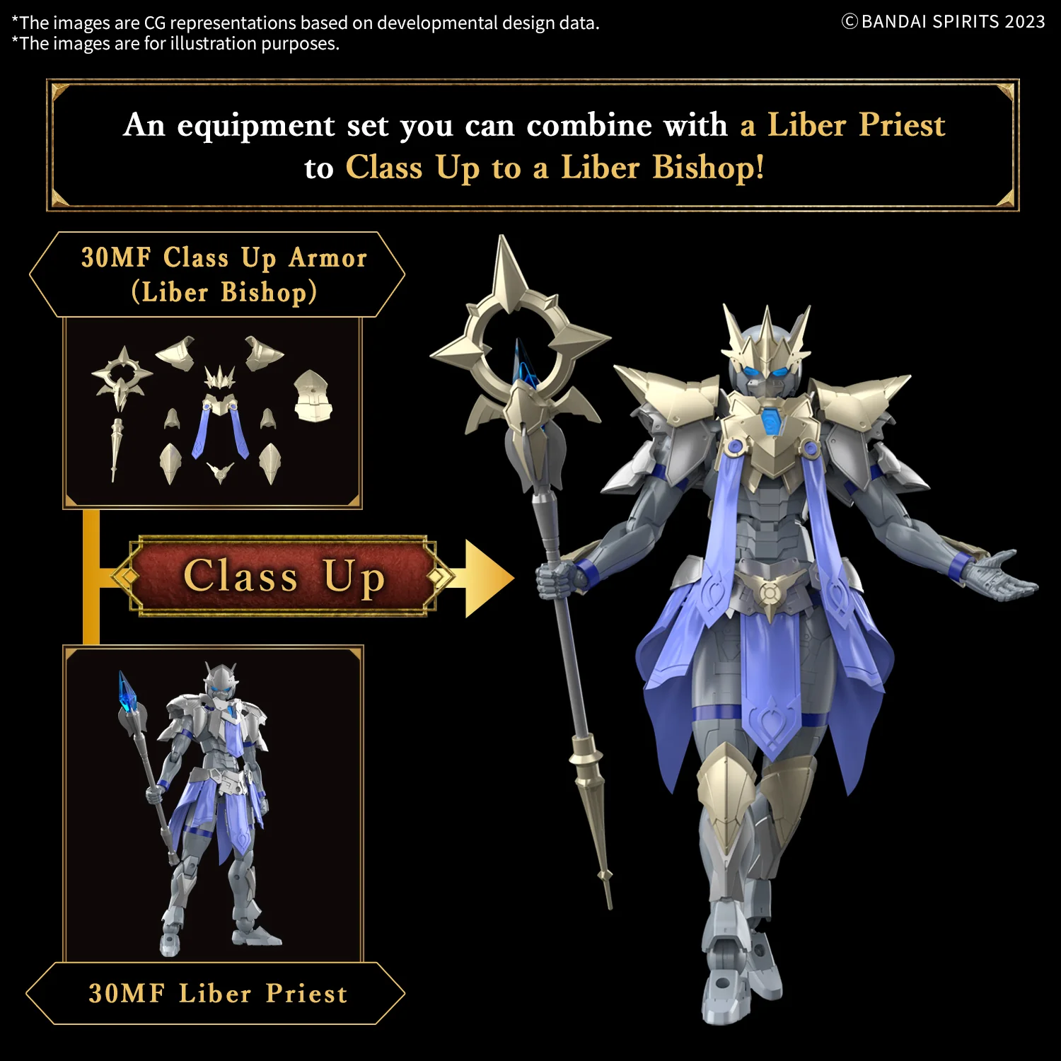 Bandai 30 Minutes Fantasy 30MF Liber Bishop Model Kit - Image 10