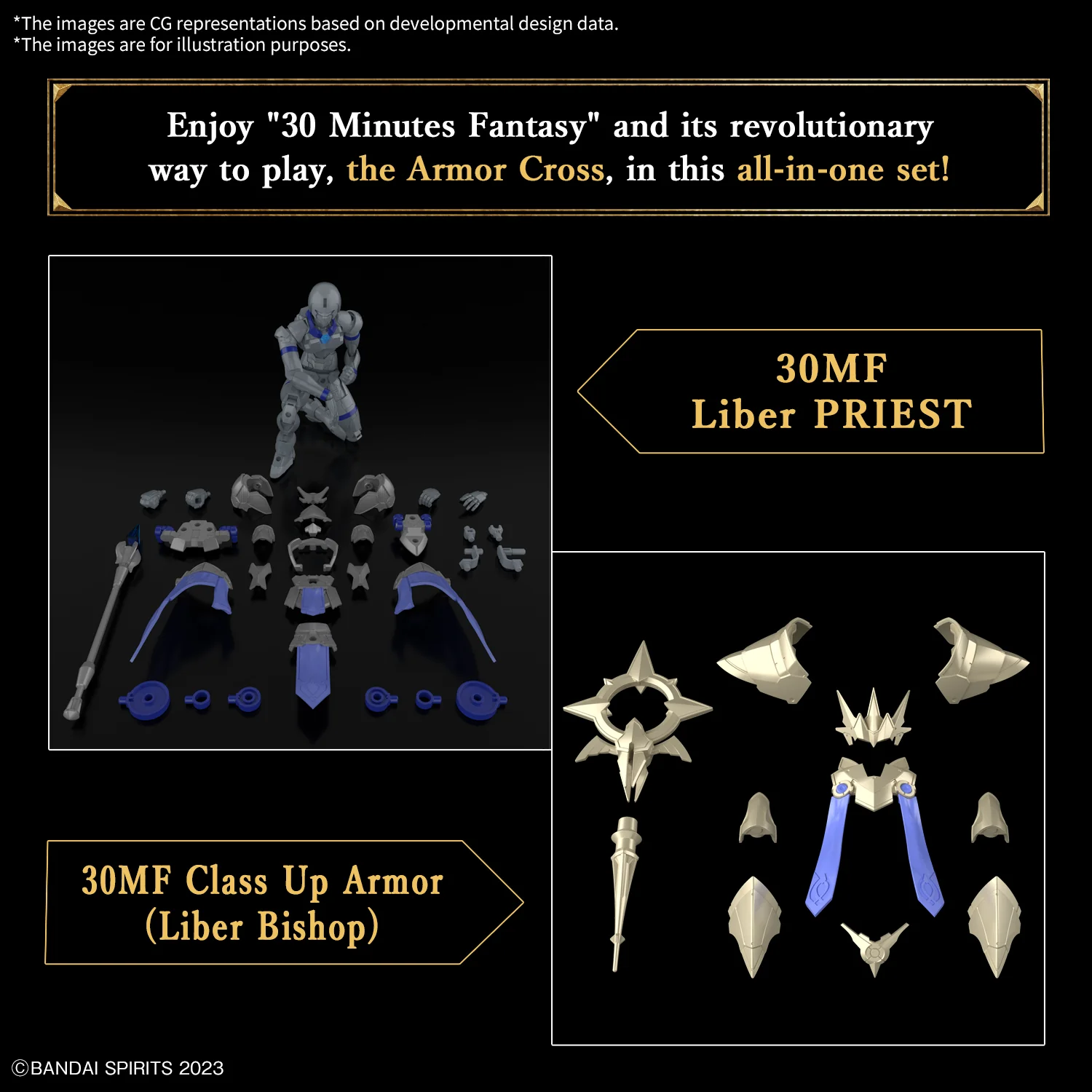Bandai 30 Minutes Fantasy 30MF Liber Bishop Model Kit - Image 6