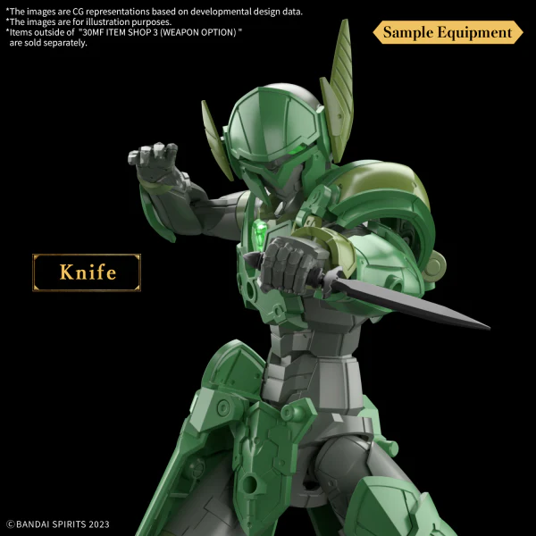 Bandai 30 Minutes Fantasy 30MF Item Shop 3 (Weapon Option) Model Kit - Image 13