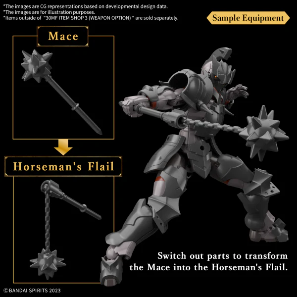 Bandai 30 Minutes Fantasy 30MF Item Shop 3 (Weapon Option) Model Kit - Image 15