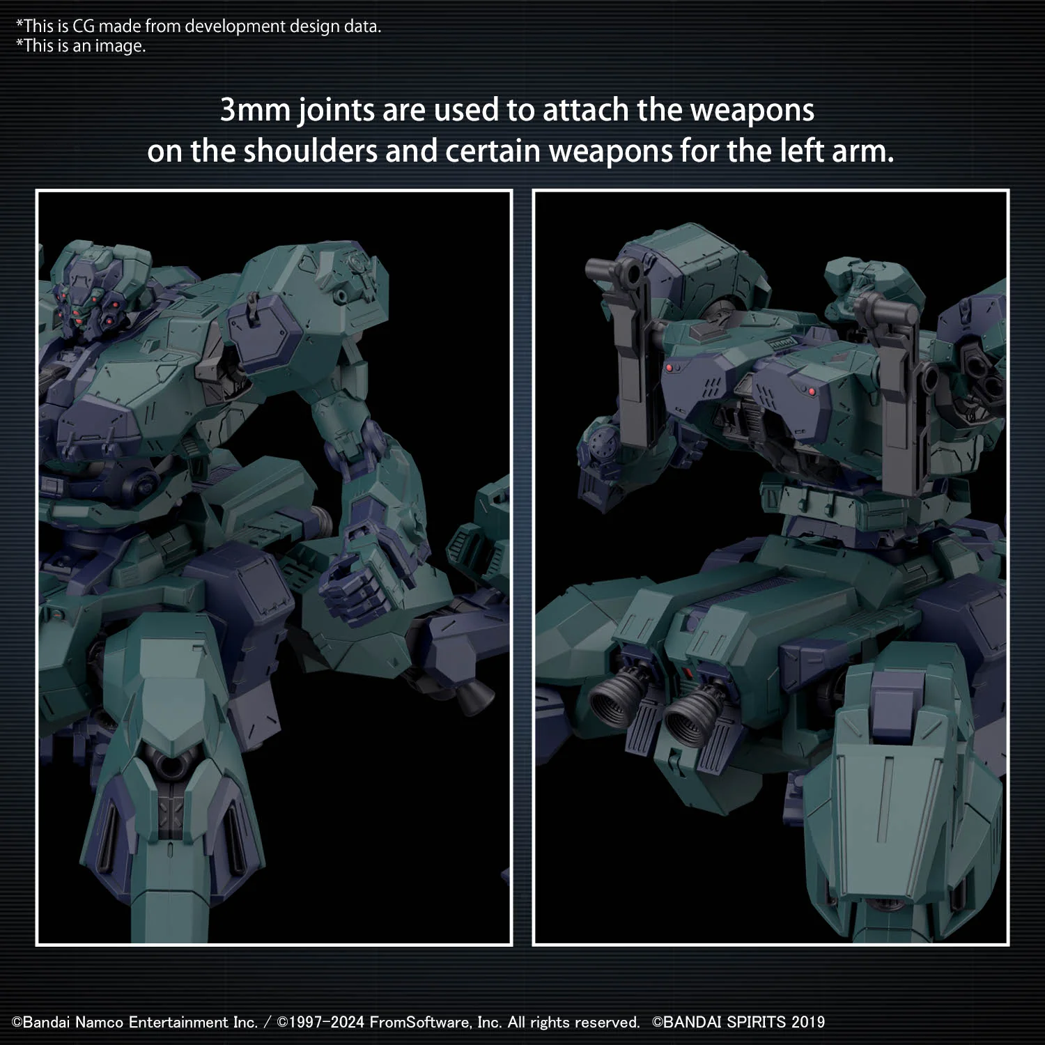 Bandai 30 Minutes Missions 30MM Armored Core VI Fires of Rubicon Balam Industries BD-011 Melander Michigan's Liger Tail Model Kit - Image 15