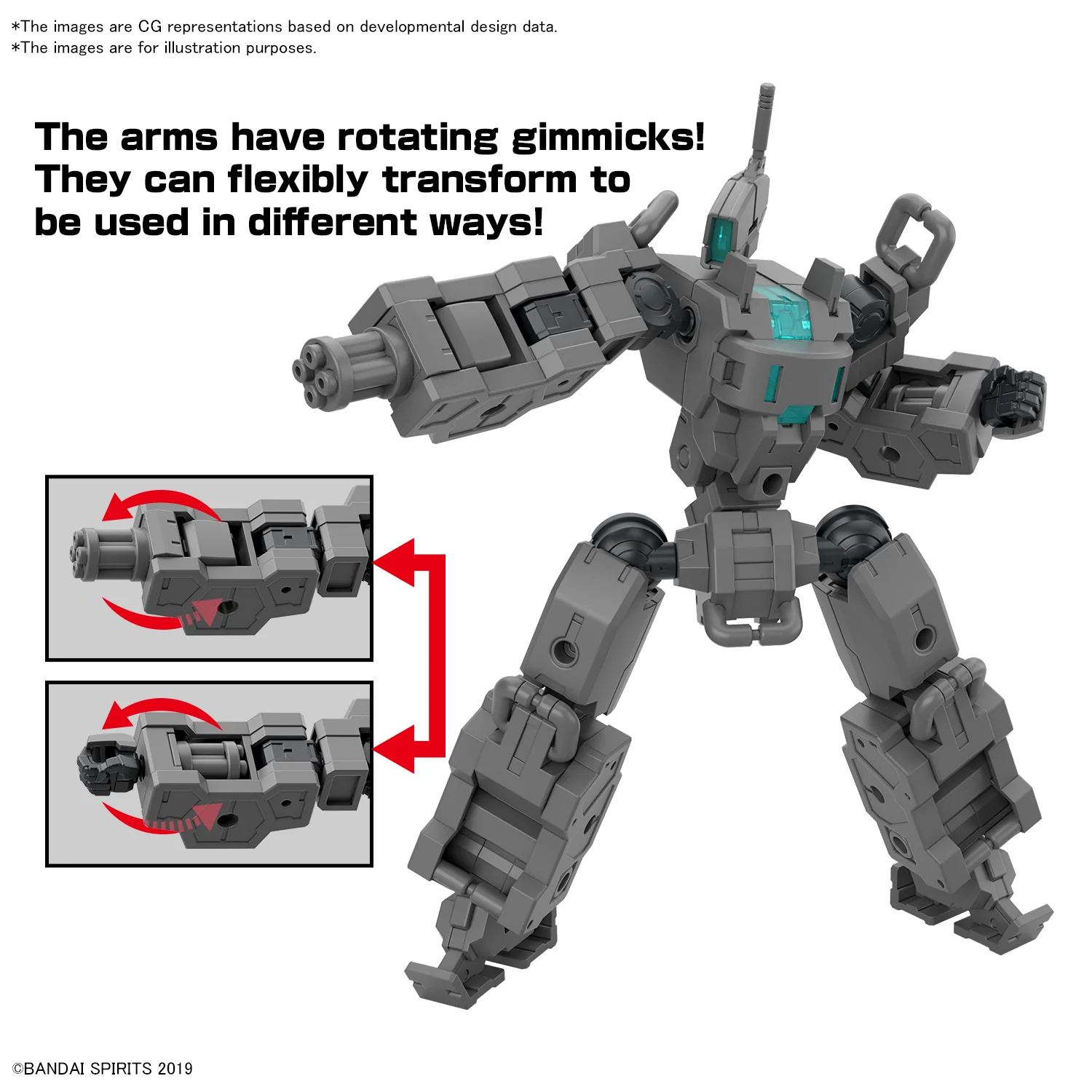 Bandai 30 Minutes Missions 30MM Extended Armament Vehicle (Smart Transformable Machine Ver.) Model Kit - Image 12