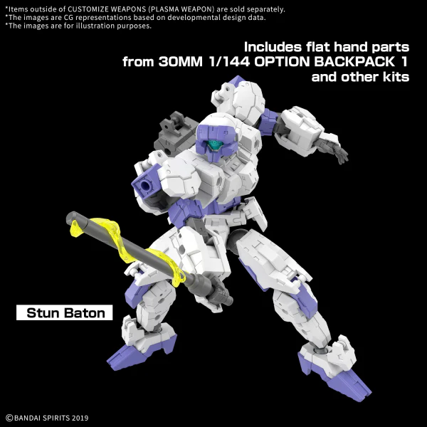 Bandai 30 Minutes Missions 30MM W-34 Customize Weapons (Plasma Weapon) Model Kit - Image 10