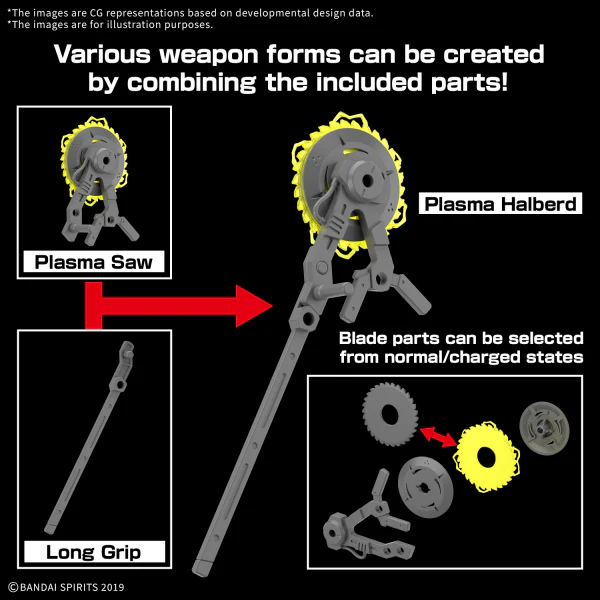 Bandai 30 Minutes Missions 30MM W-34 Customize Weapons (Plasma Weapon) Model Kit - Image 6