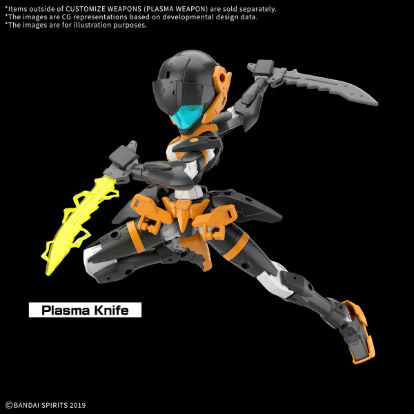 Bandai 30 Minutes Missions 30MM W-34 Customize Weapons (Plasma Weapon) Model Kit - Image 9