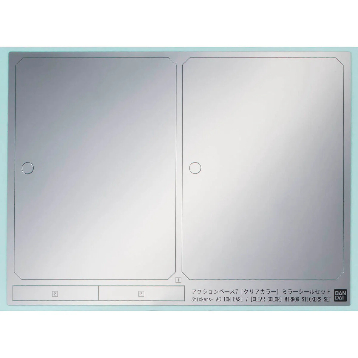 Bandai Action Base 7 [Clear Color] Mirror Stickers Set - Image 3