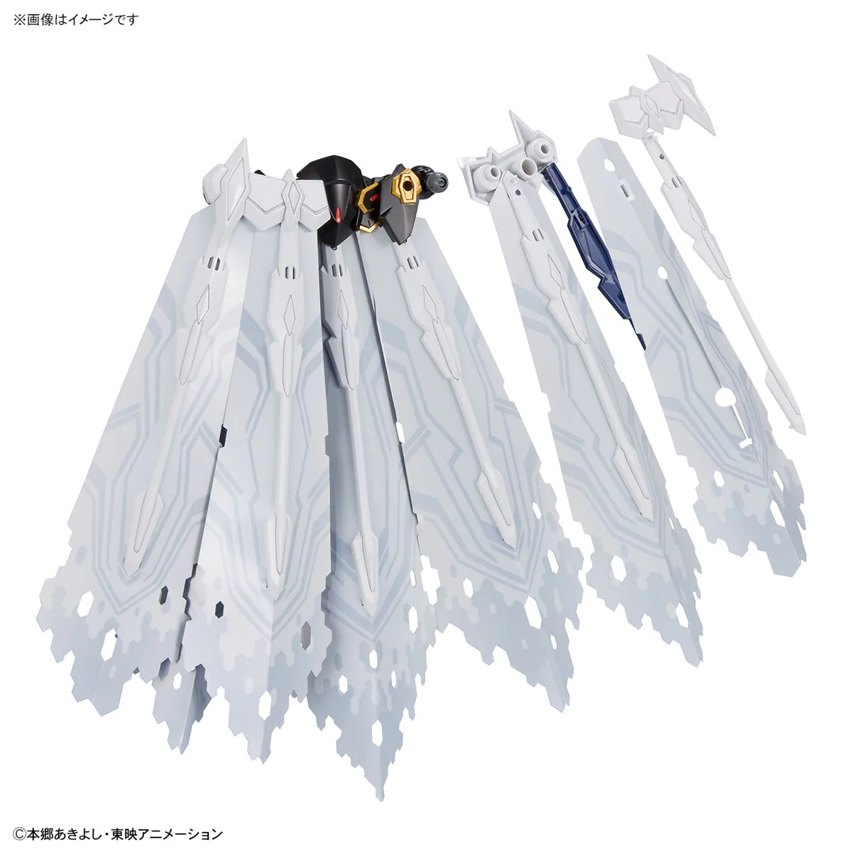 Bandai Digimon Adventure Figure-rise Standard Amplified Alphamon Model Kit - Image 7