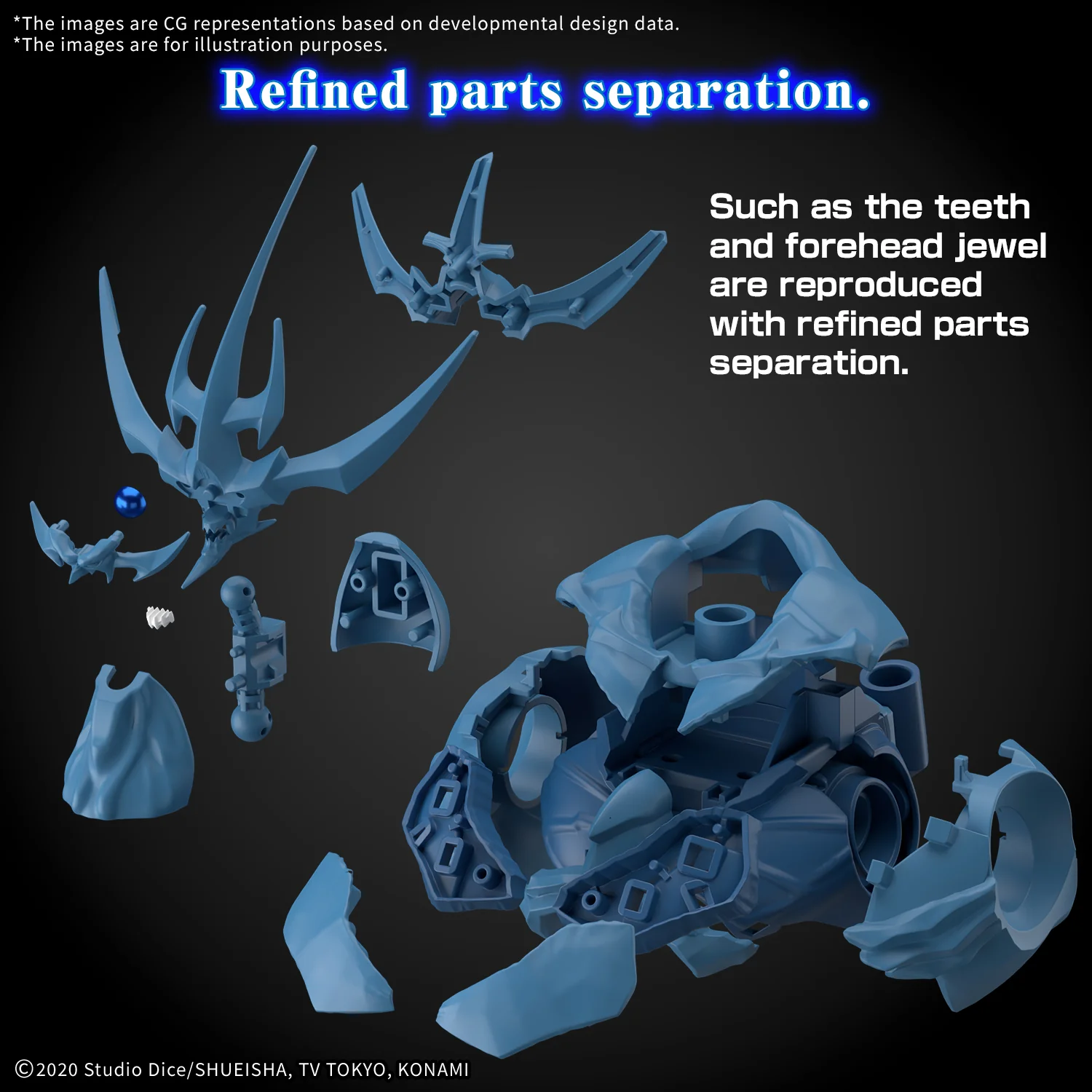 Bandai Figure-rise Standard Amplified Yu-Gi- Oh! -Egyptian God- Obelisk the Tormentor Model Kit - Image 14