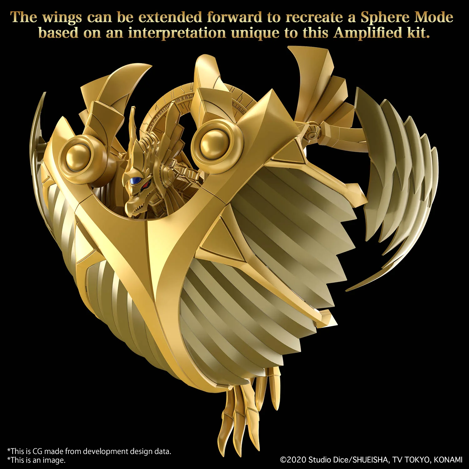 Bandai Figure-rise Standard Amplified Yu-Gi- Oh! -Egyptian God- The Winged Dragon of Ra Model Kit - Image 9