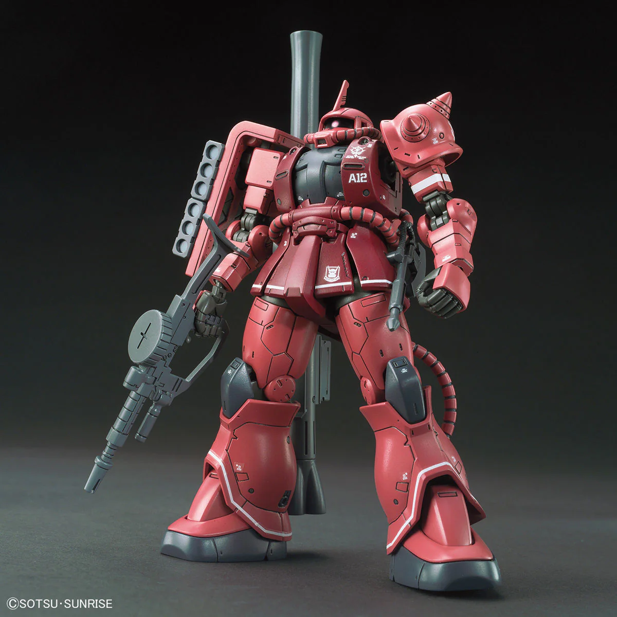 Bandai HG The Origin 1/144 MS-06S Zaku II Principality of Zeon Char Aznable's Mobile Suit Red Comet Ver Model Kit - Image 3