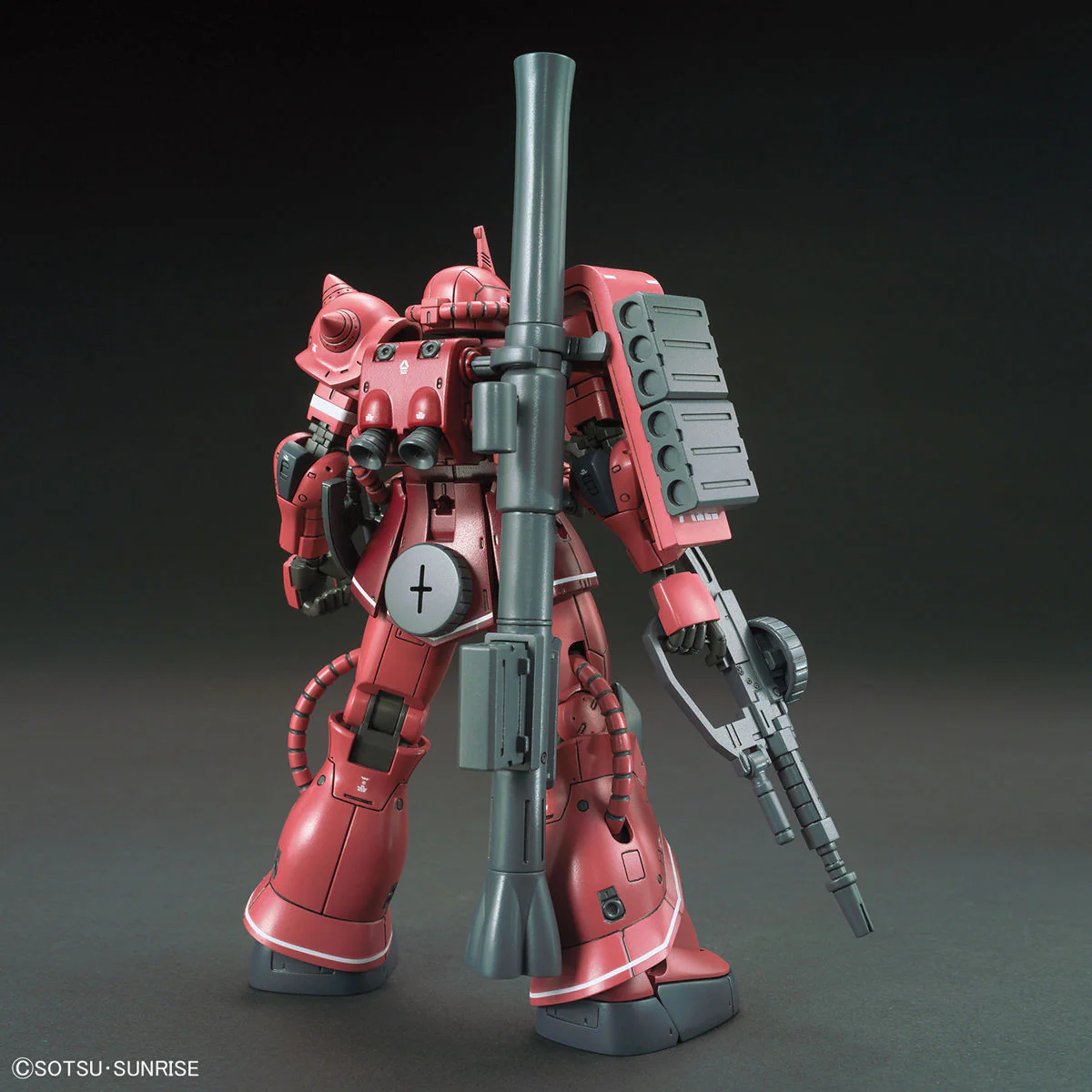 Bandai HG The Origin 1/144 MS-06S Zaku II Principality of Zeon Char Aznable's Mobile Suit Red Comet Ver Model Kit - Image 4