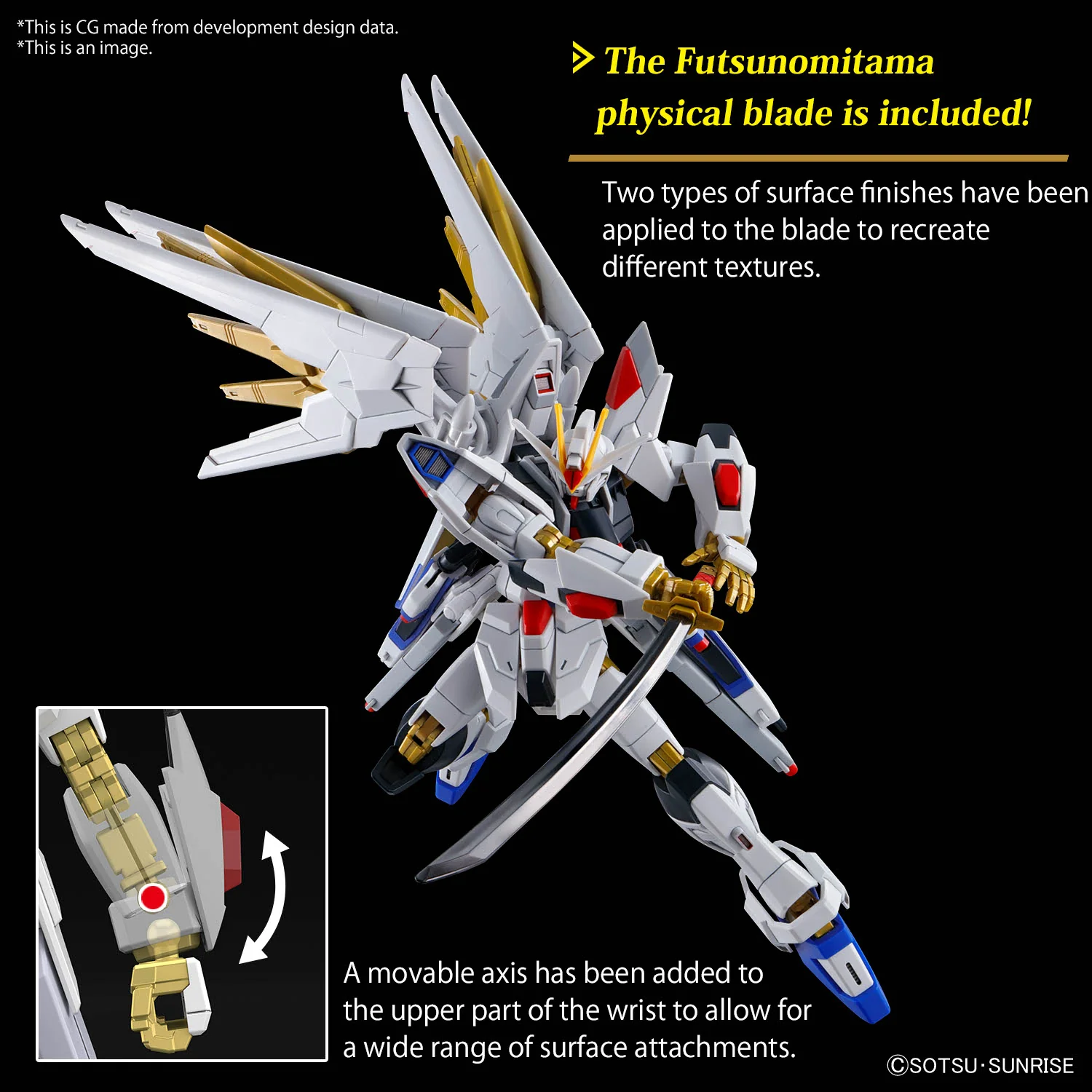 Bandai HG 1/144 ZGMF/A-262PD-P Mighty Strike Freedom Gundam Model Kit - Image 12