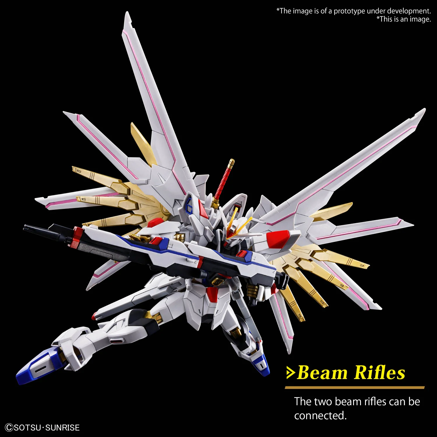 Bandai HG 1/144 ZGMF/A-262PD-P Mighty Strike Freedom Gundam Model Kit - Image 14