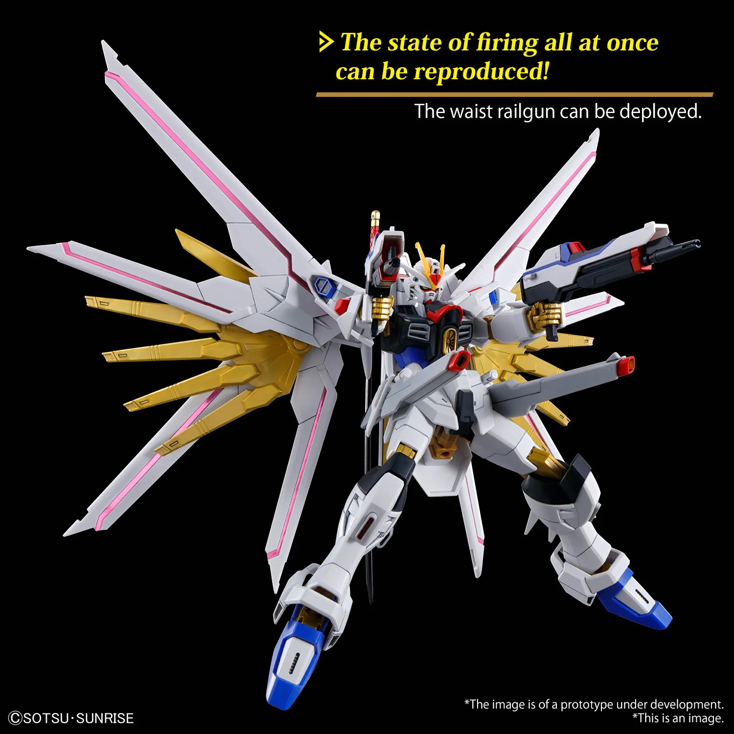Bandai HG 1/144 ZGMF/A-262PD-P Mighty Strike Freedom Gundam Model Kit - Image 15