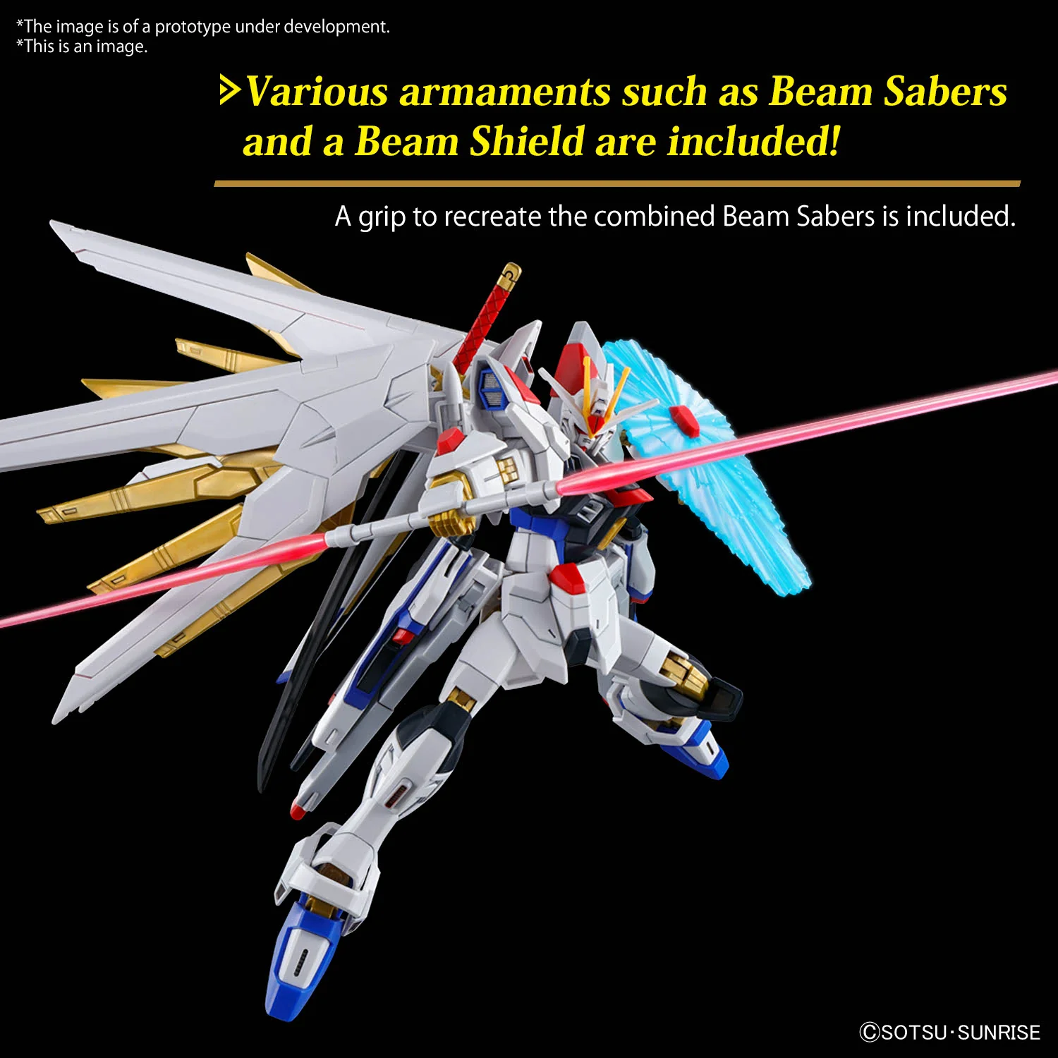 Bandai HG 1/144 ZGMF/A-262PD-P Mighty Strike Freedom Gundam Model Kit - Image 16