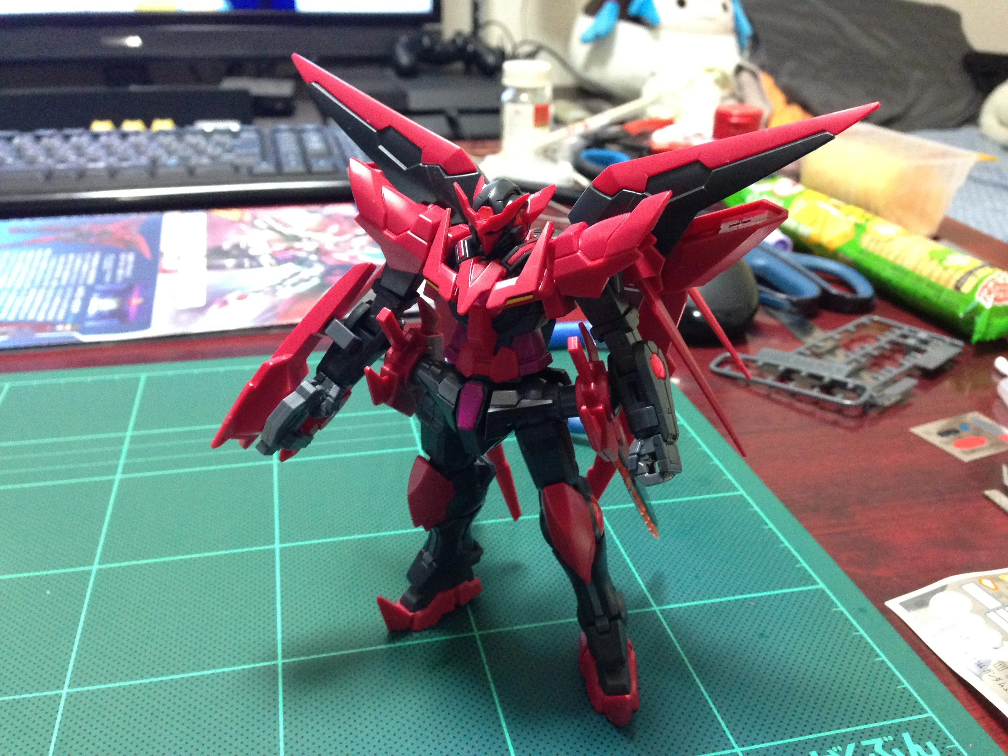 Bandai HGBF #013 1/144 PPGN-001 Gundam Exia Dark Matter Model Kit - Image 6