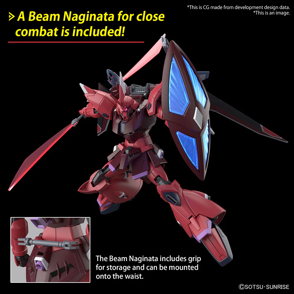 Bandai HGCE 1/144 ZGMF-2025 Gelgoog Menace Model Kit - Image 12