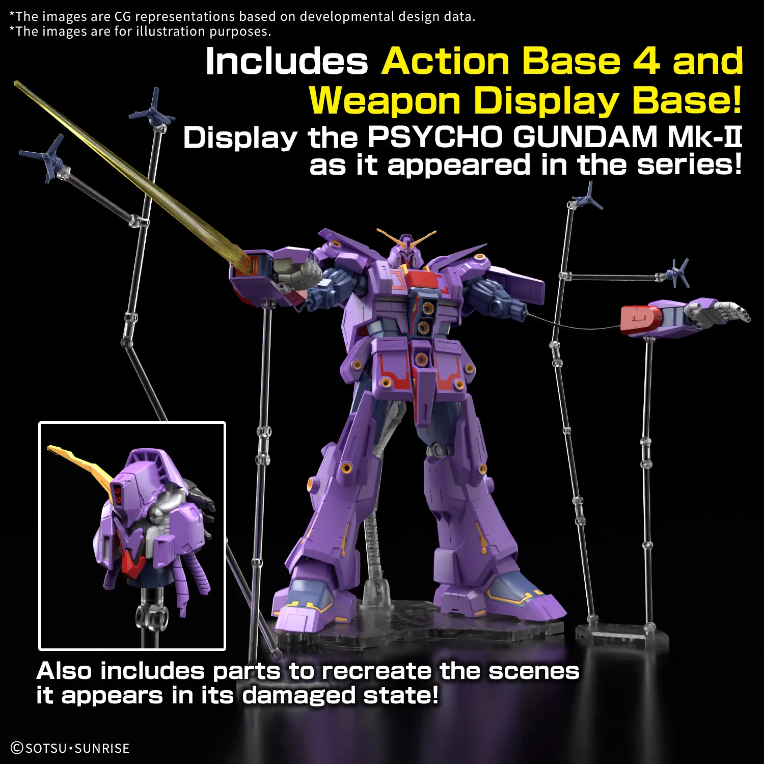 Bandai HGUC 1/144 MRX-010 Psycho Gundam MK-II Model Kit - Image 11