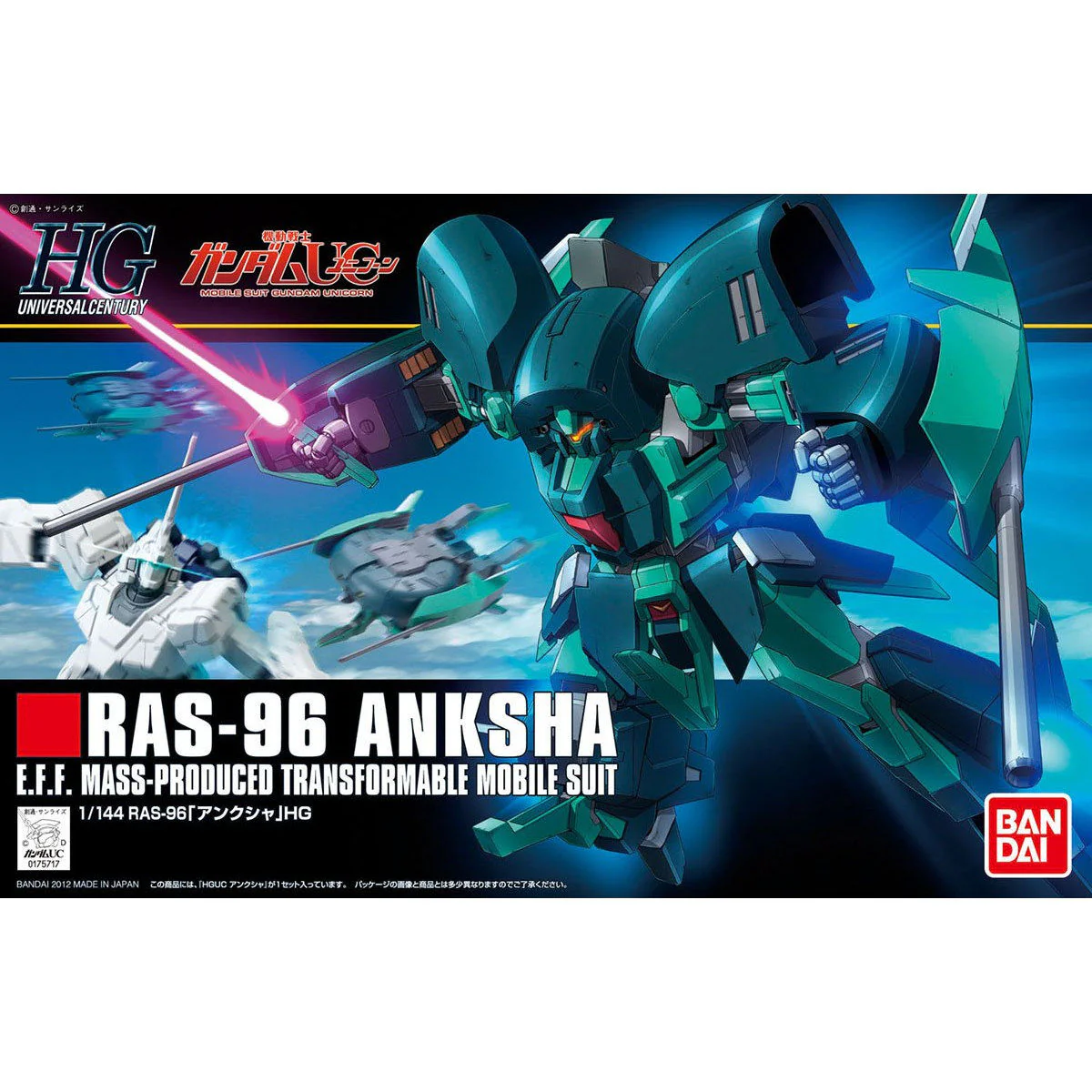 Bandai HGUC #141 1/144 RAS-96 Anksha Model Kit