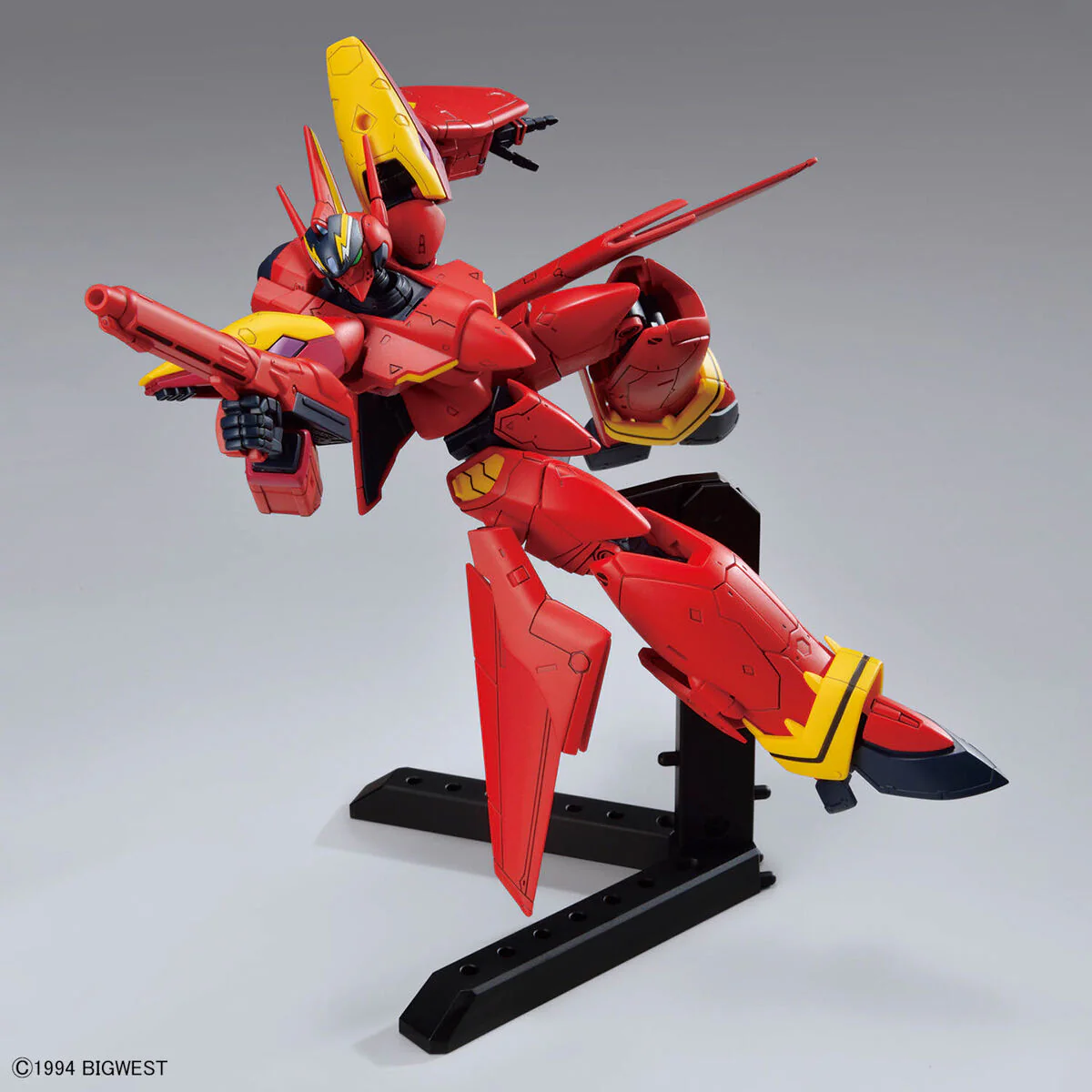 Bandai Macross 7 HG 1/100 VF-19 Custom Fire Valkyrie with Sound Booster Model Kit - Image 5