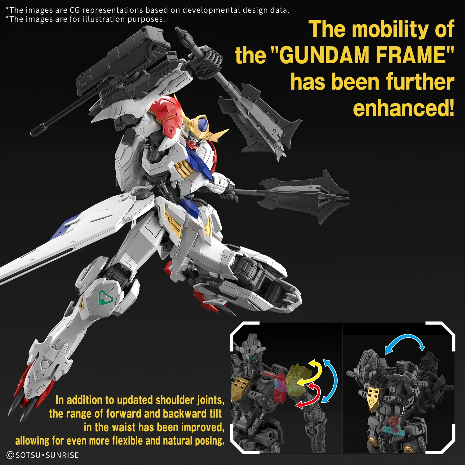 Bandai MG 1/100 ASW-G-08 Gundam Barbatos Lupus Model Kit - Image 13