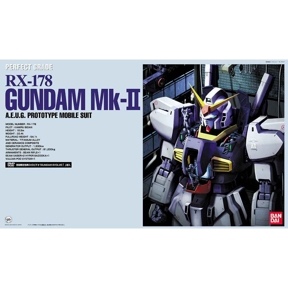 Bandai PG 1/60 RX-178 Gundam Mk-II (AEUG) Model Kit