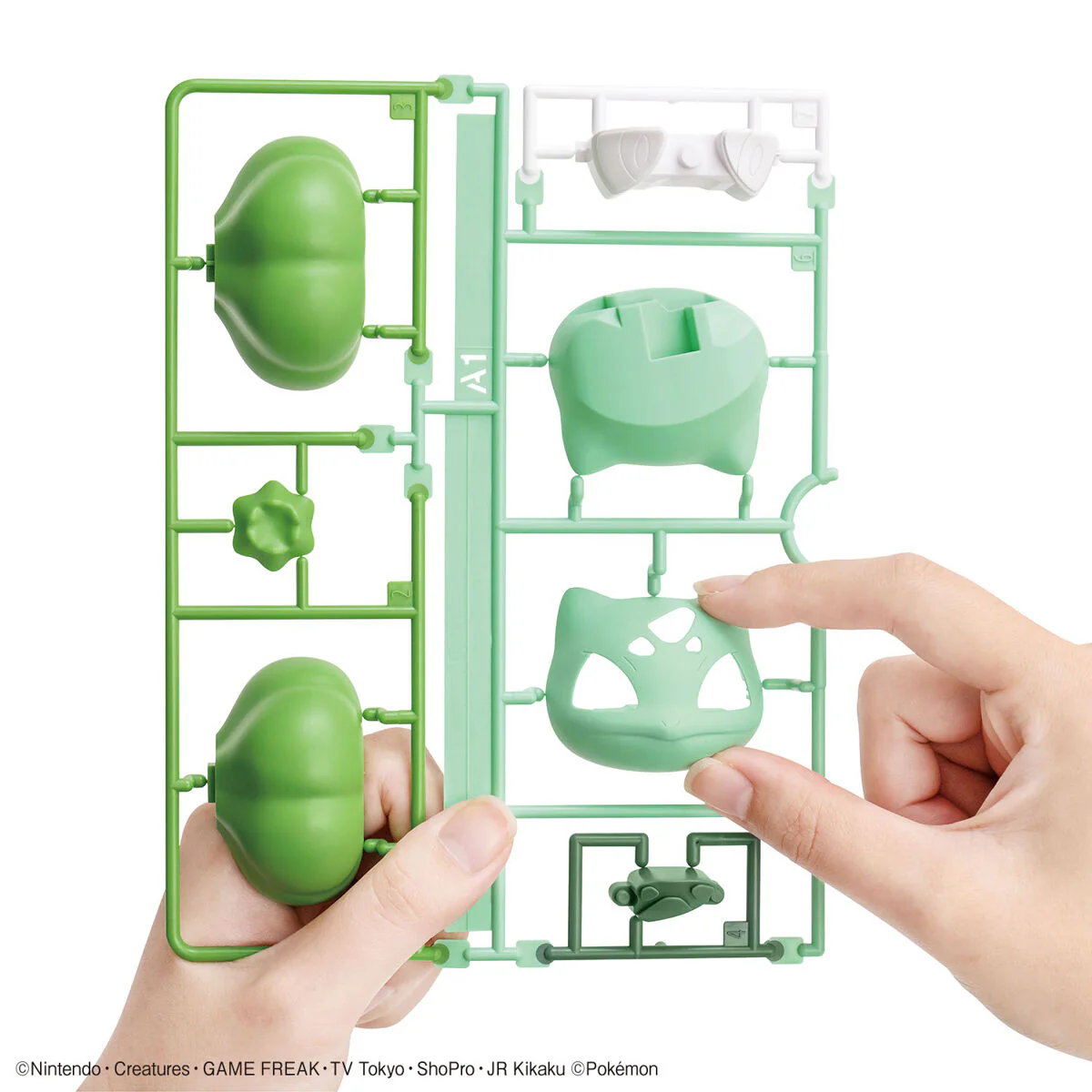 Bandai Pokemon Plamo Collection Quick!! Bulbasaur Model Kit - Image 4
