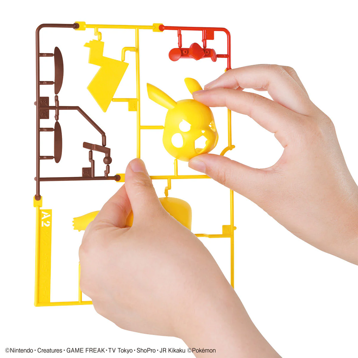 Bandai Pokemon Plamo Collection Quick!! 03 Pikachu Battle Pose Model Kit - Image 4