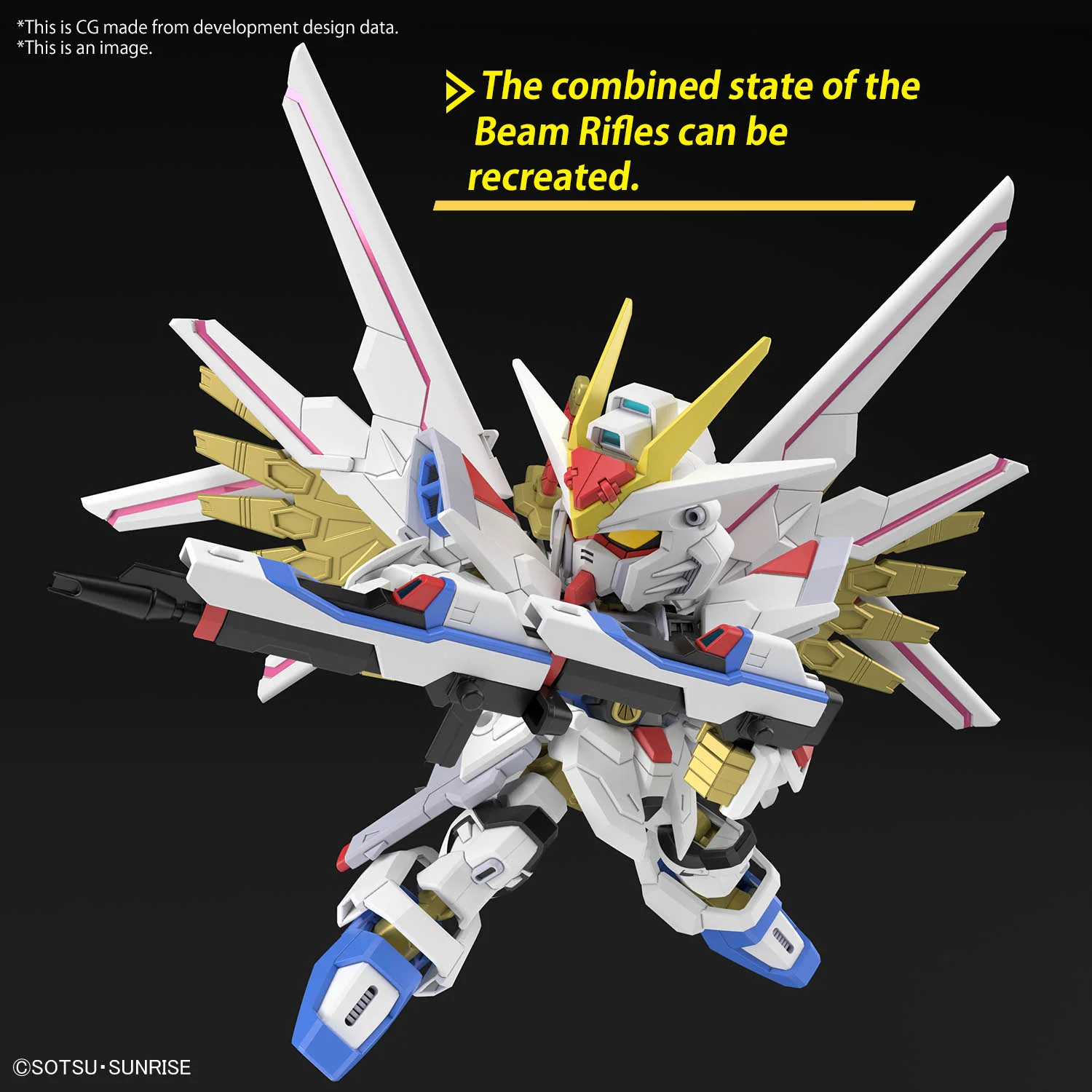 Bandai SD Gundam Cross Silhouette Might Strike Freedom Gundam Model Kit - Image 13