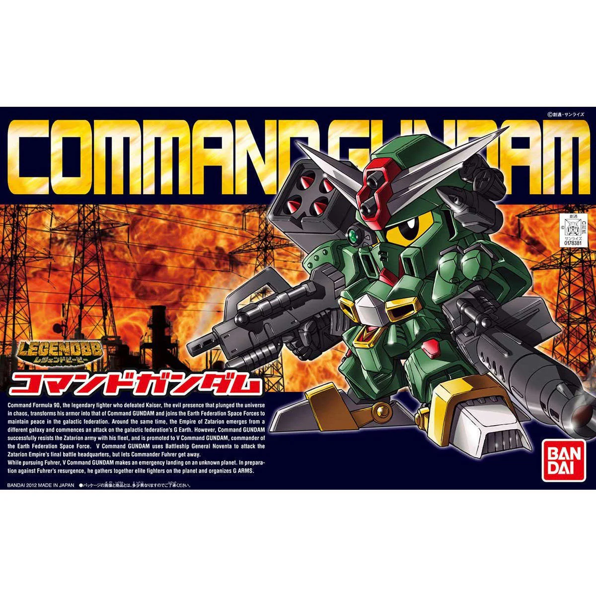 Bandai SD Gundam Legend BB Command Gundam Model Kit - Image 4