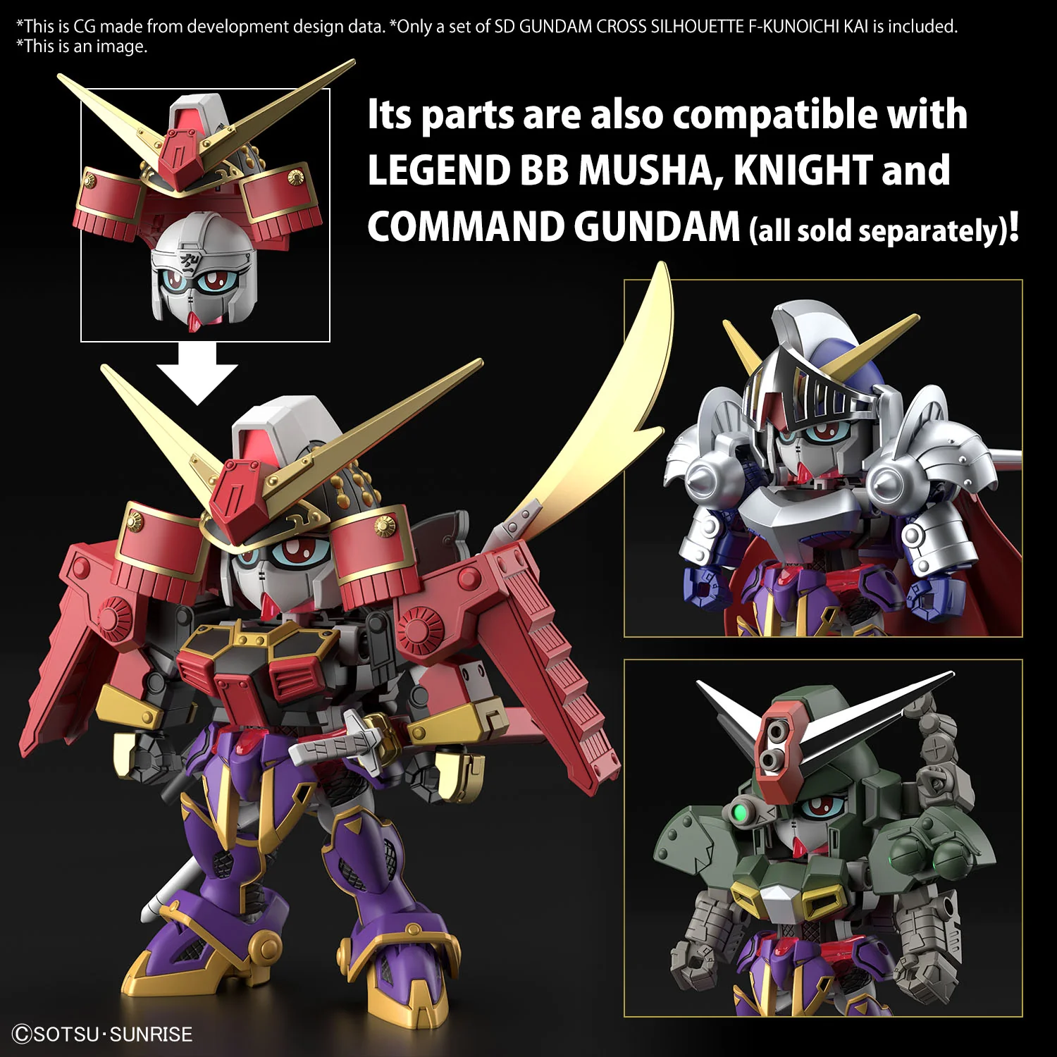 Bandai SDCS CROSS SILHOUETTE Gundam Build Metaverse F-Kunoichi Kai Model Kit - Image 16