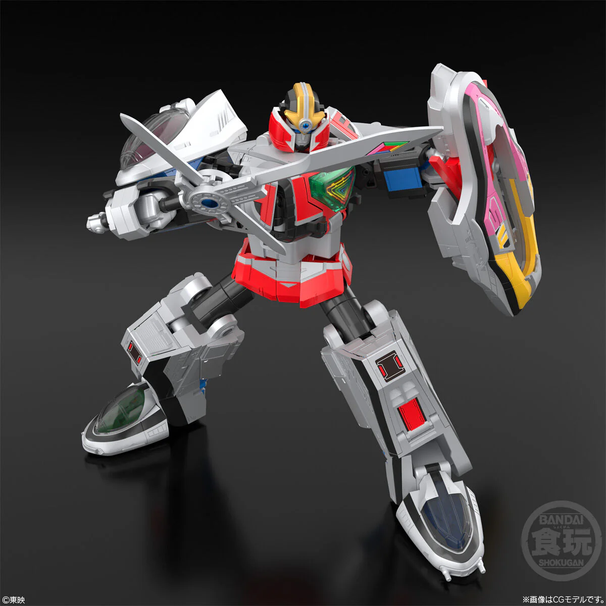 Bandai SMP [SHOKUGAN MODELING PROJECT] Mirai Sentai Timeranger 3D Formation Time Robo Model Kit - Image 3