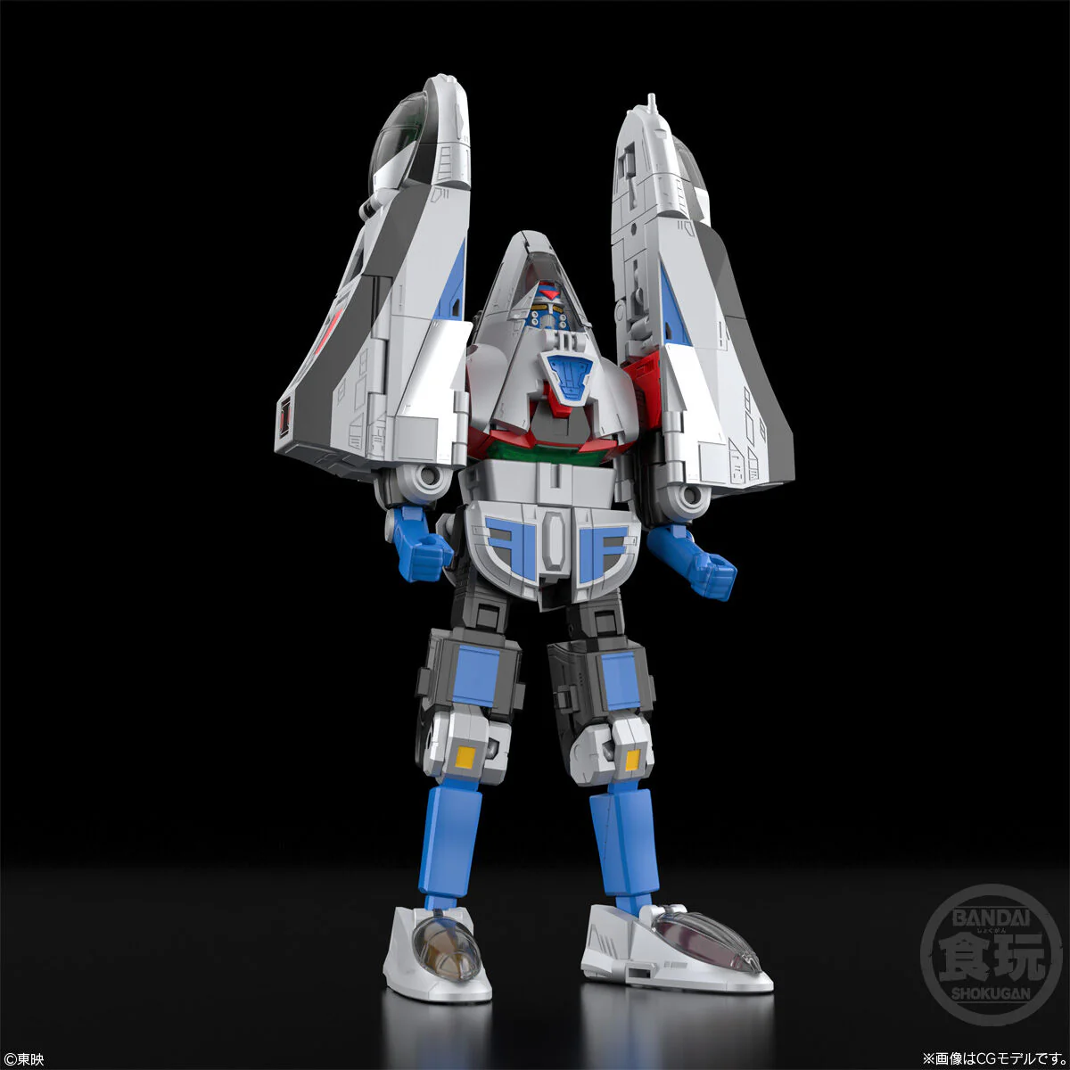 Bandai SMP [SHOKUGAN MODELING PROJECT] Mirai Sentai Timeranger 3D Formation Time Robo Model Kit - Image 6