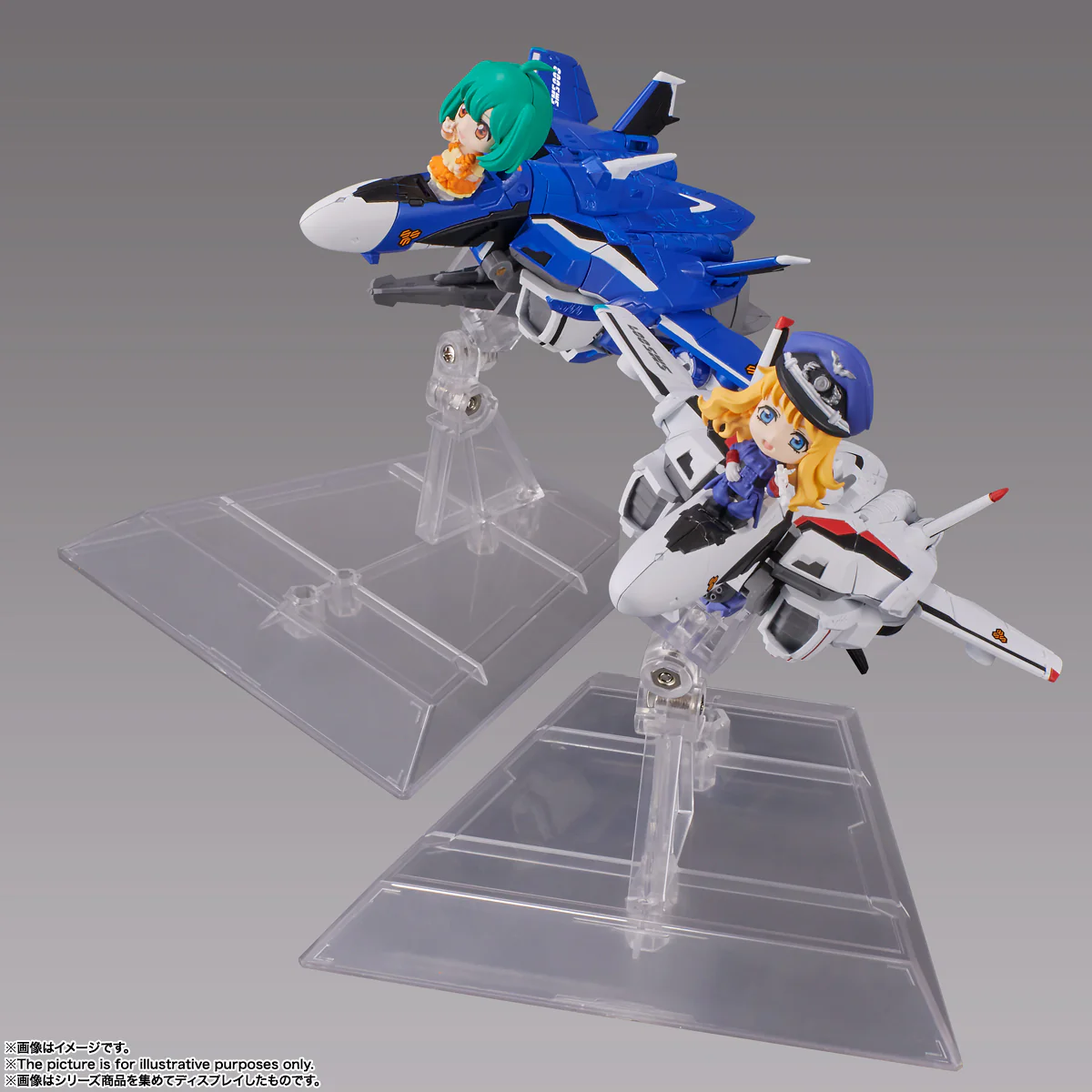 Bandai Tamashii Nation Tiny Session VF-25F Messiah Valkyrie (Alto Use) With Sheryl Action Figure - Image 10