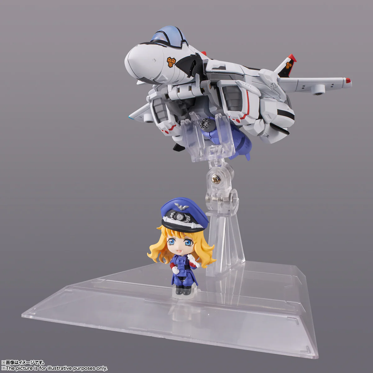 Bandai Tamashii Nation Tiny Session VF-25F Messiah Valkyrie (Alto Use) With Sheryl Action Figure - Image 3
