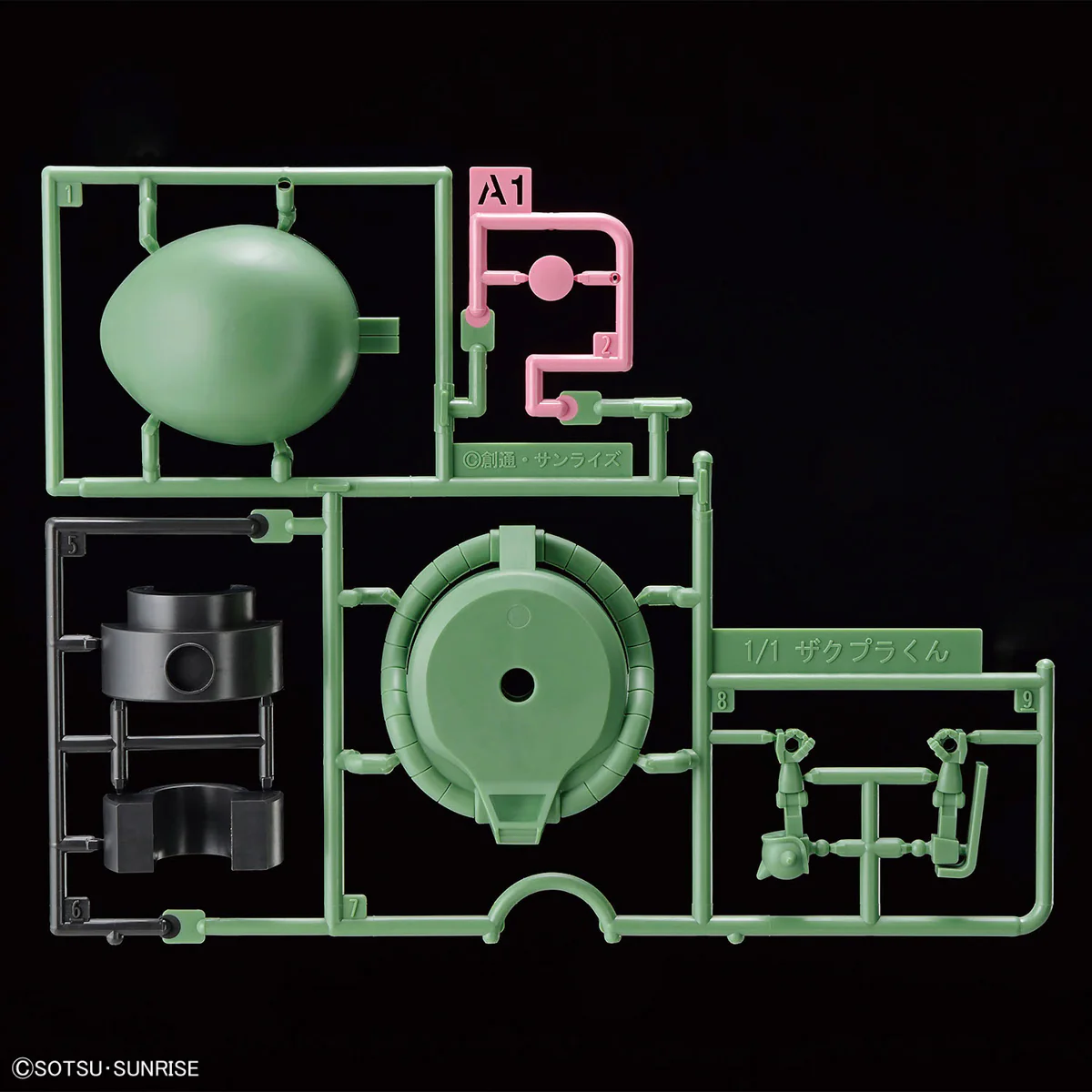 Bandai Zakupla-Kun DX Set (With Runner Ver. Recreation Parts) Model Kit - Image 7