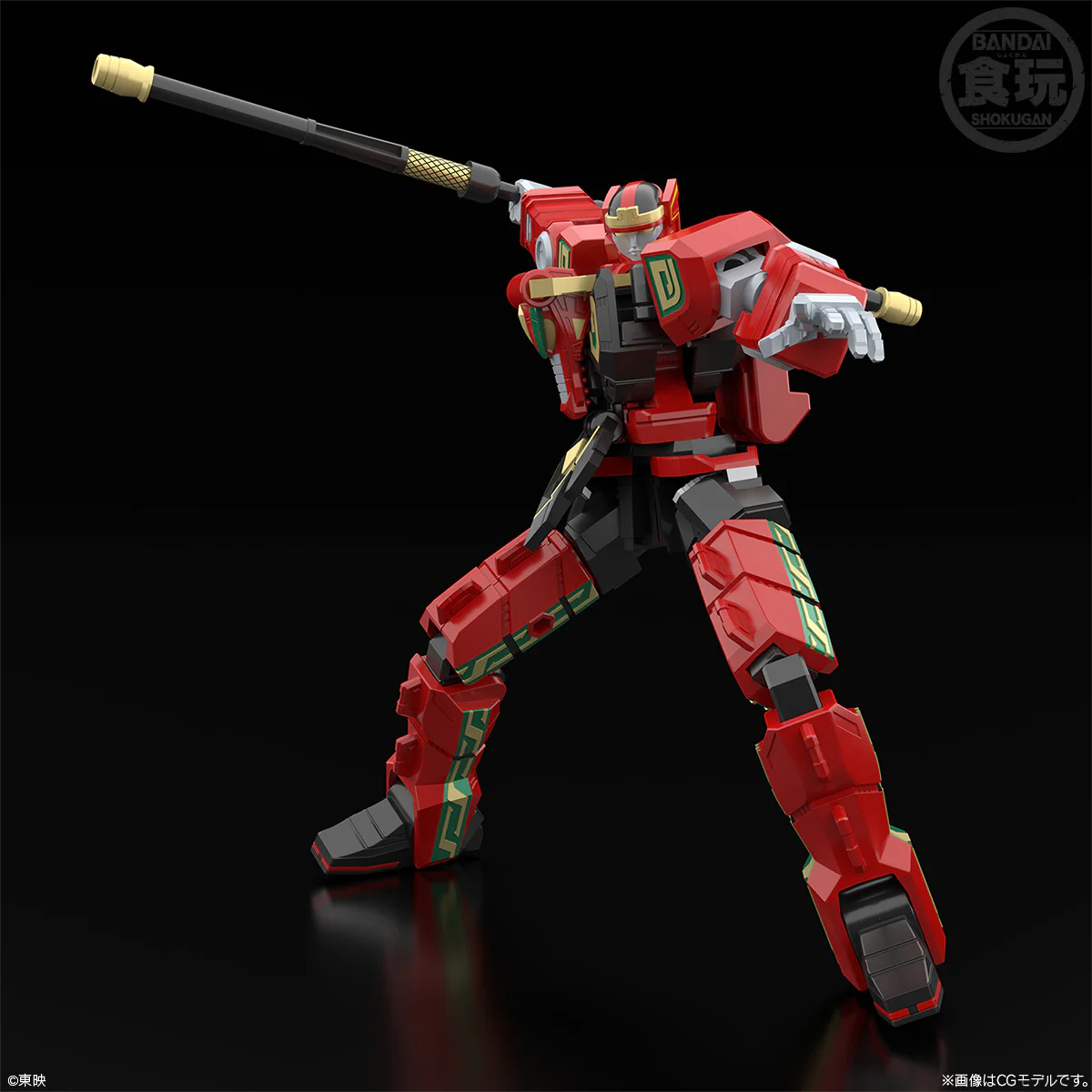 Bnadai Gosei Sentai Dairanger SMP Gosei Gattai Dairen'Oh Thunder Megazord Model Kit Set - Image 5