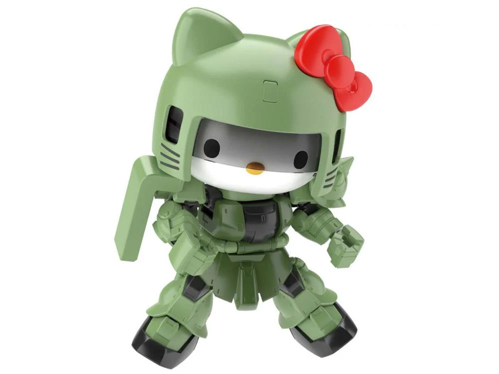 Bandai Hello Kitty x SD Gundam Cross Silhouette Zaku II Model Kit - Image 5