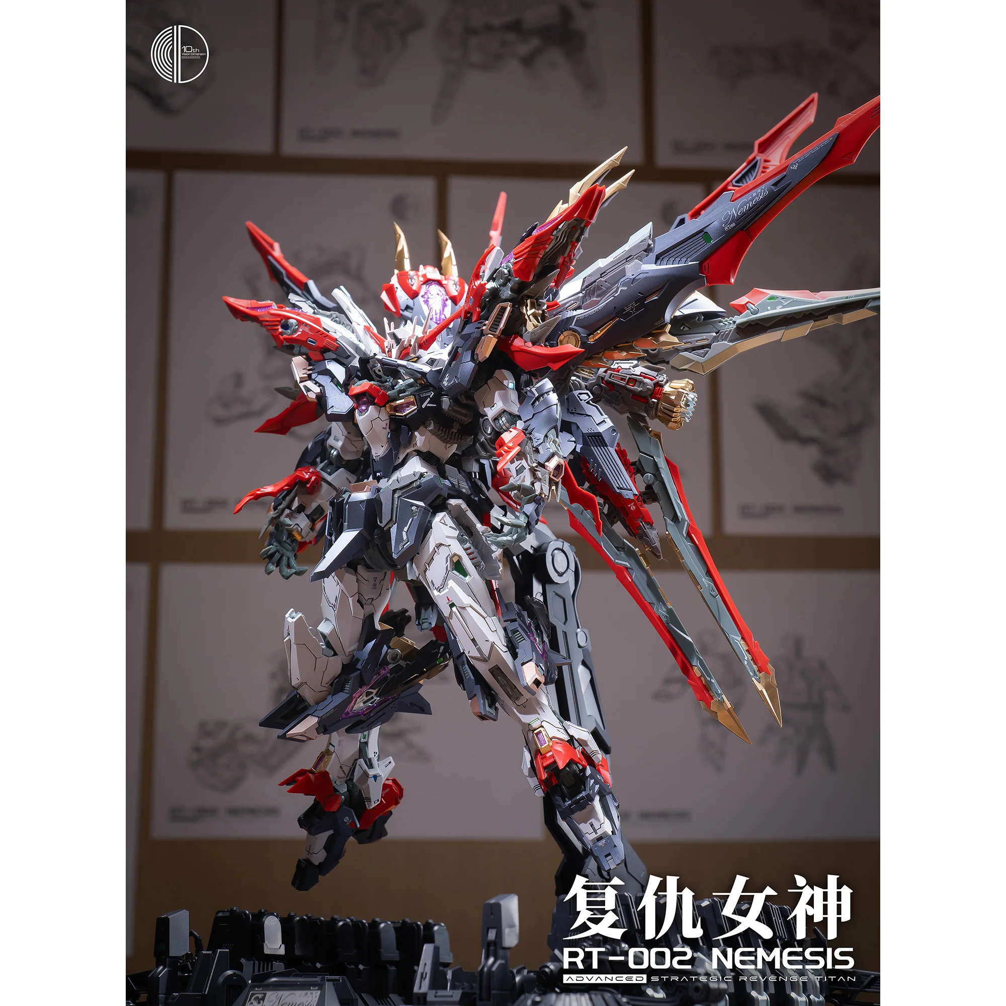 Infinite Dimension 1/100 Advanced Strategic Revenge Titan RT-002 Nemesis Model Kit - Image 4