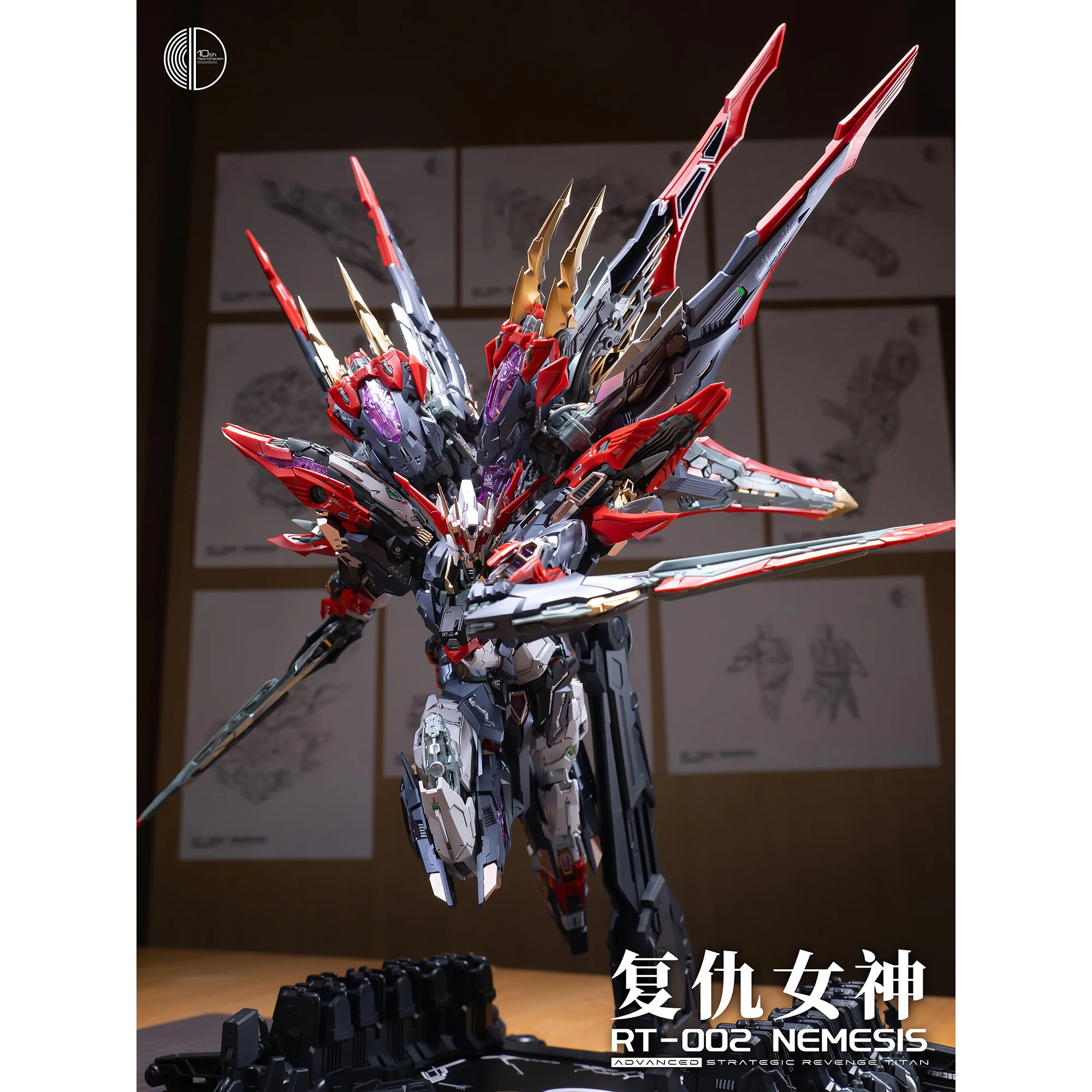 Infinite Dimension 1/100 Advanced Strategic Revenge Titan RT-002 Nemesis Model Kit - Image 7