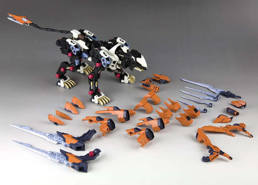 Kotobukiya HMM ZOIDS 1/72 RZ-041 Liger Zero Schneider Marking Plus Ver. Model Kit - Image 10