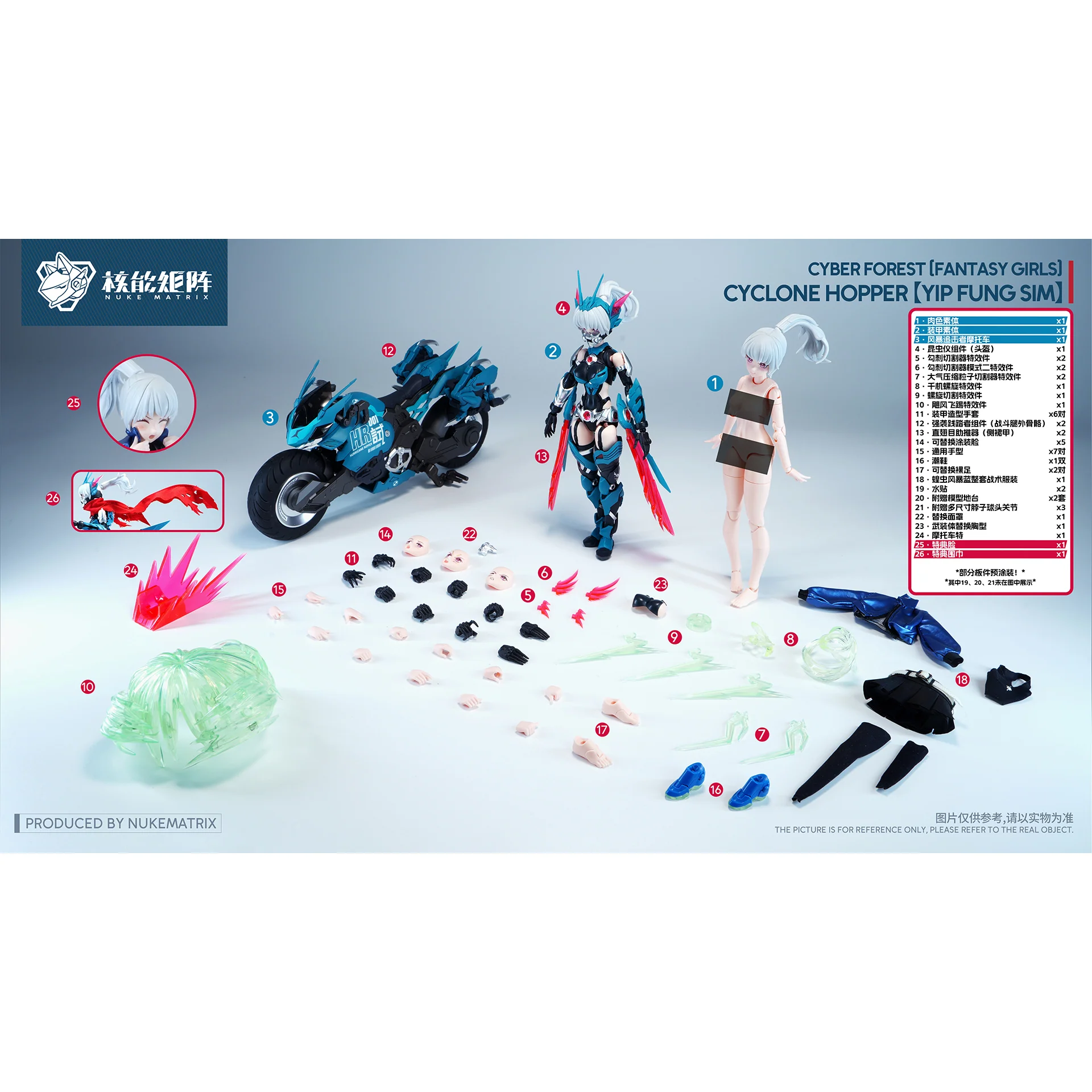 Nuke Matrix Cyber Forest [Fantasy Girl] Cyclone Hopper [Yip Fun Sim] Model Kit - Image 18