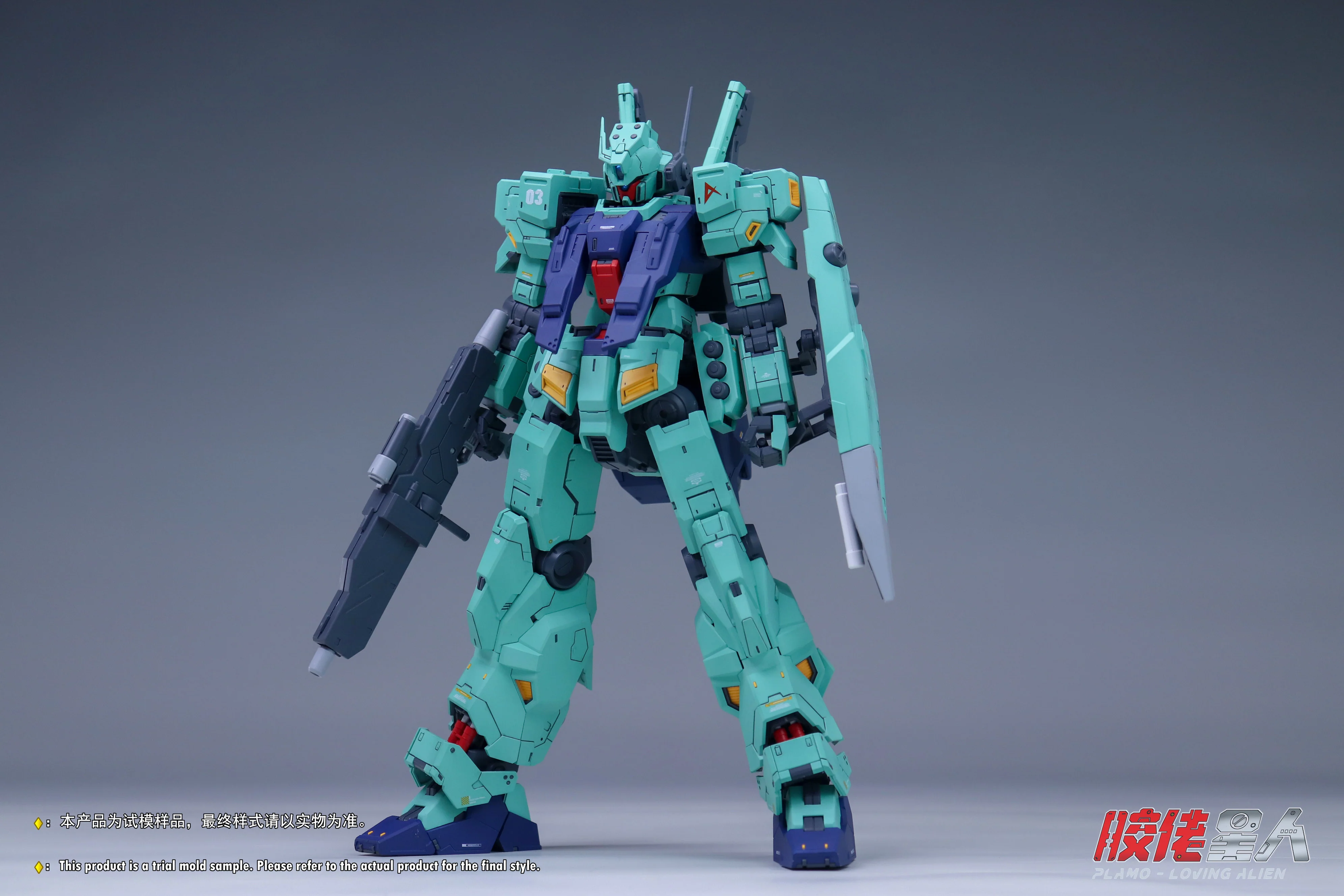 Plamo Loving Alien MG 1/100 RGM-88X Jeddah Amuro Custom Model Kit - Image 11